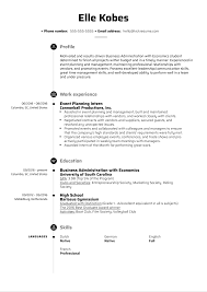 You must make it past ats if you. Event Planning Intern Resume Example Kickresume