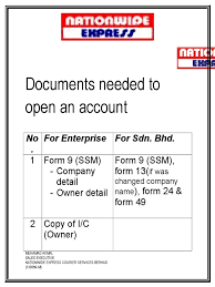 Company profile page for nationwide express courier services bhd including stock price, company news, press releases, executives, board members nationwide express courier services berhad provides express courier services. Documents Needed To Open