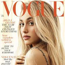 Ariana grande 's high, snatched ponytail is a celebrity in its own right. Ariana Grande Wears Her Hair Down On Vogue Uk Cover Popsugar Beauty