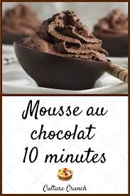 Mousse Au Chocolat 10 Minutes La Recette Facile En 2020 Recette Recette Facile Mousse Au Chocolat