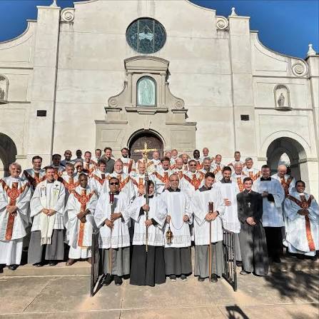 Priests and Brothers of the Society of Our Lady of the Most Holy Trinity in  the American Region gathered during their yearly Assembly.  #priestlyfraternity #brotherhoodofpriests #theheartofapriest  #communityofpriests #religiouslife #consecratedlife