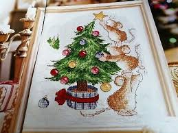 Cross Stitch Chart Christmas Tree Margaret Sherry Mice