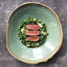 lamb peas white asparagus in kombu throwbackthursday tbt theartofplating cookniche chefsofinstagram chefstalk gastroa food plating fine food cafe food