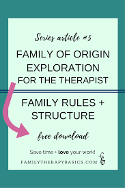 Now present the information about your classmate's family to your pairs. Family Of Origin Exploration For The Therapist Family Rules And Structure Family Therapy Basics Family Therapy Activities Family Therapy Individual Therapy