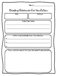 One of the best ways to encourage reading comprehension and get your students to fully understand what they have read is to have them make connections to. Nonfiction Reading Responses 2nd 5th Grades Nonfiction Reading Response Reading Response Nonfiction Reading