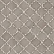 Download Msi Dove Gray Arabesque 10 5 In X 15 5 In X 8 Mm Glossy Ceramic Mesh Mounted Mosaic Wall Tile 1 13 Sq Ft Pt Dg Arabesq The Home Depot