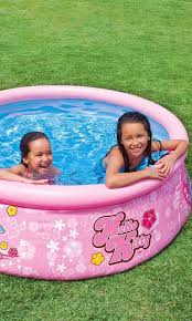 Rosa Hello Kitty Planschbecken Die Sommerferien Konnen Kommen Gartenpools Pool Pool Im Garten