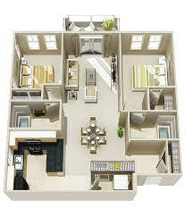 Gambar kita di bawah di ambil dari depan rumah, dimana dari view ini posisi carport tidak terlihat karena di halangi lantai dua di atasnya. Denah Rumah Minimalis 2 Kamar Tidur 3d Baru Dengan Gambar Denah Rumah Rumah Minimalis