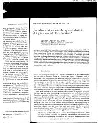 To do this at the collegiate level, advocates have been pushing for changes in the undergraduate curriculum, ranging from a mandatory class on. Pdf Just What Is Critical Race Theory And What S It Doing In A Nice Field Like Education