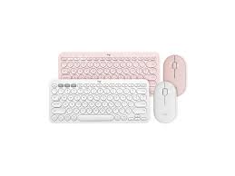 Logitech K380 920 007559 Pink Bluetooth Wireless Mini Keyboard And Pebble Bluetooth Mouse Thin Light 1000dpi High Precision Optical Tracking Unifying Mouse C In 2020 Mini Keyboard Logitech Keyboard
