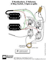 As you can see, the bridge is an older the diagram looks the most logical way of depicting it. Seymour Duncan Wiring Diagram 2 Humbuckers 2 Vol 3 Way 2 Spin A Splits Guitar Pickups Cigar Box Guitar Guitar Tech