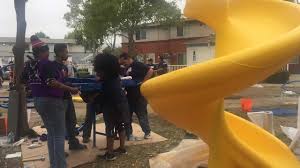 The hud funded public housing agencies that serve oakland county are the detroit housing commission, michigan state housing development authority, ferndale housing commission and plymouth housing commission. Photos Abc7 News Pixar Kaboom Oakland Housing Authority Join Forces To Build Playground Abc7 San Francisco