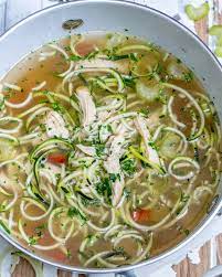 Eat This Nourishing Chicken Zoodle Soup To Lower Inflammation And Recipe Chicken Zoodle Soup Clean Food Crush Zoodles