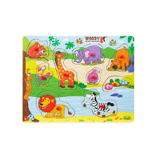 Tahta Puzzle 8 9 Parca Hayvanlar Raptiyeli Bebeji Com