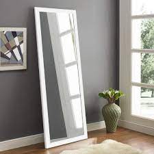 When i saw this $5 mirror at walmart, i felt an idea coming on! Neutype Full Length Mirror Floor Mirror Wall Mounted Mirror Horizontal Vertical Bedroom Mirror Dressing Mirror 44 X 16 White Walmart Com Walmart Com
