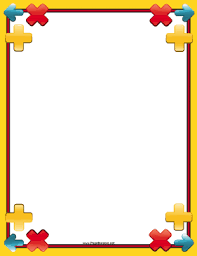Simple Math Border Math Border Page Borders Design Colorful Borders Design