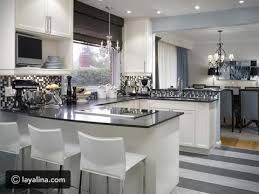 اجمل مطابخ امريكية مفتوحة على الصالة