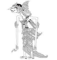Pakai bebas untuk presentasi, bisnis, komersial. Jahnawi A Character Of Traditional Puppet Show Wayang Kulit From Java Indonesia Vector Illustration Illustration Shadow Puppets Vector Illustration