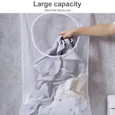 Ships free orders over $39. Robot Gxg Hanging Laundry Bag Mesh Laundry Hamper Hanging Laundry Hamper Bag Dirty Clothes Bag Collapsible Mesh Laundry Hamper Foldable Hanging Storage Basket With 2 Wall Hooks For Bathroom Walmart Com