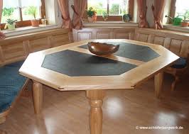 Große terrasse vom wohnzimmer aus, küche mit großem schiefertisch. Tischplatten Tisch Aus Schiefer Schieferbergwerk