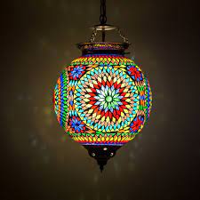 oosterse mozaiek lamp turkish design multi color o25cm lampenconcurrent nl pendelleuchte leuchten kugel