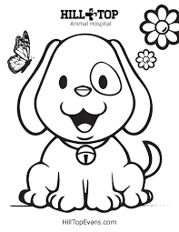 Download or print dog coloring page for kids for free plus other related dogs coloring page. Kids Coloring Pages Hill Top Animal Hospital