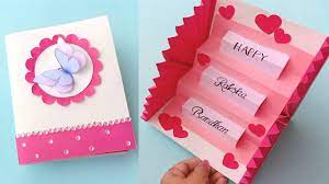 We usually have ribbon lying around as a. How To Make Raksha Bandhan Card At Home Diy Rakhi Card Rakshabandhan 2020 Youtube