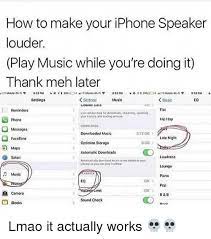 Maybe you would like to learn more about one of these? How To Make Your Iphone Speaker Louder Play Music While You Re Doing It Thank Meh Later Settings Musik Flat Hip Hop Settings Muslo Eq Coiar Daio Se Cesr Data For Downlods