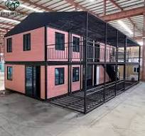 40 Precio de fábrica OEM/ODM de casa prefabricada de acero para hotel,  almacén con dos dormitorios, cocina y baño, casa expandable