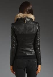 Mackage Modern Leather Jora Jacket With Fur Collar In Black At Revolve Clothing Free Shipping Revolve Clothing Free Shipping Clothes Jackets