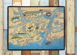 Hammocks Beach State Park Bear Island North Carolina Print Etsy Beach Hammock Bear Island City By The Sea