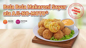 Suami saya yang baik hati, suatu hari beliin daging sapi halal di toko arab dalam jumlah yang. Resep Bola Bola Makaroni Sayur Ala Aji No Moto Youtube