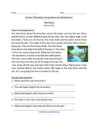 Reading comprehension for grade 3. Reading Worksheets Third Grade Reading Worksheets