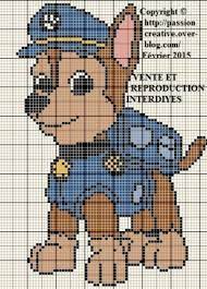 Pat' patrouille au cinéma est un film d'animation adapté du célèbre dessin animé du canadien keith chapman. Patron Tricot Pat Patrouille Point De Croix Crochet Pixel Dessin Anime Pat Patrouille