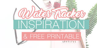 Bullet Journal Water Tracker Printable Inspiration The Petite Planner