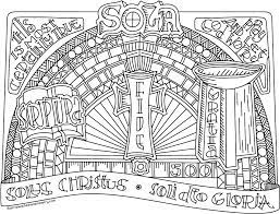 Reformation 500 Coloring Page Poster Five Solas Coloring Page Full Size Png Download Seekpng