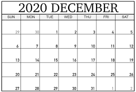 Printable paper.net also has weekly and monthly blank calendars. Blank December Calendar 2020 Printable Template Free In Pdf Word Excel Printable Template Hub