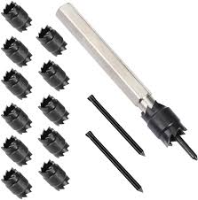 Your browser can't play this video. 14 Pack Spot Weld Cutter Sets Double Sided 3 8 Hss Spot Weld Cutter Remover Drill Bits Hex Sheet Metal Hole Cutter Remover For Power Drill Spot Welding Amazon Com