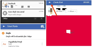 Back in the post form, tap the draft button. How To Find Drafts On Facebook App