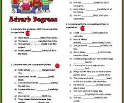 Highly intelligent perfectly well pretty good remarkably well terribly difficult. Adverb Degrees Worksheet