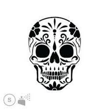 Tete De Mort Mexicaine Pochoir Tatouage Surnaturel Pochoirs Tatouage