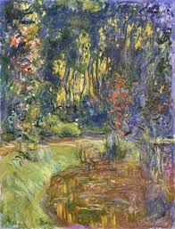 Claude monet's garden at giverny is probably the most famous garden in france. Claude Monet Garden Of Giverny 1923 Art Print Canvas On Stretcher