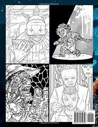Michael myers (halloween movies) (source : Freak Of Horror Coloring Book Scary Creatures And Creepy Serial Killers From Classic Horror Movies Halloween Holiday Gifts For Adults Kids Amazon De Voorhees Darren Fremdsprachige Bucher