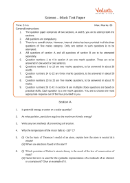 A guide on how to answer question 5 of paper 1 in the aqa gcse english language exam. Cbse Sample Question Papers For Class 9 Science Mock Paper 1