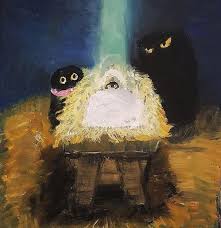 Pin By Reiichi On Iskusstvo In 2020 Cat Art Black Cat Painting Ethereal Art