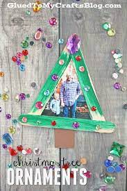 Popsicle Stick Christmas Tree Frame Ornaments Kid Craft Stick Christmas Tree Christmas Ornament Frame Kids Ornaments
