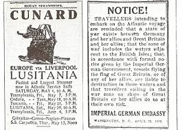 why did the lusitania sink and cause