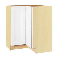 Hampton Bay Shaker Assembled 28 5x34 5x16 5 In Lazy Susan Corner Base Kitchen Cabinet In Satin White Kbls36 Ssw The Home Depot Living Room And Kitchen Design White Corner Kitchen Cabinet Home Depot Cabinets