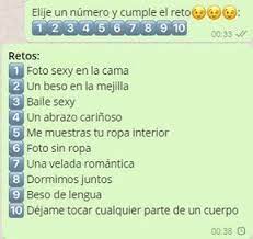Cadena De Retos Hot Juegos Para Whatsapp Juegos Para Whatsapp Estados Para Whatsapp Retos Para Novios