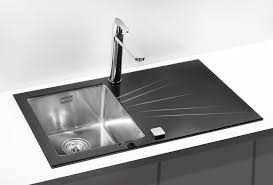 This way, you will prevent water spots. Glass Kitchen Sinks Black White Custom Colours Olif Tagged Karat